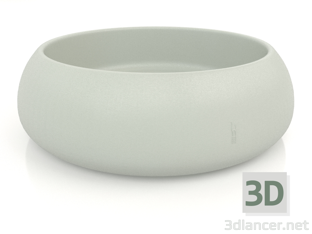 modello 3D Vaso per piante 4 (Grigio cemento) - anteprima