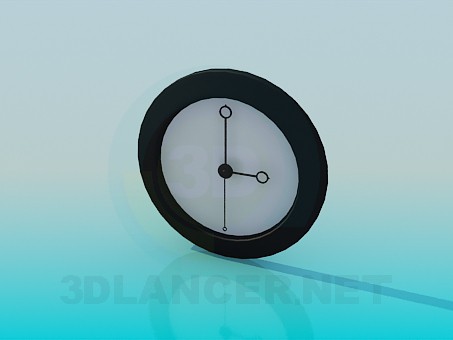 3D Modell Wanduhr - Vorschau