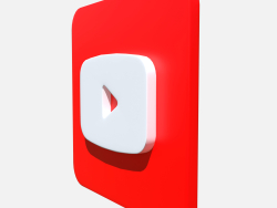 Logotipo do YouTube quadrado arredondado