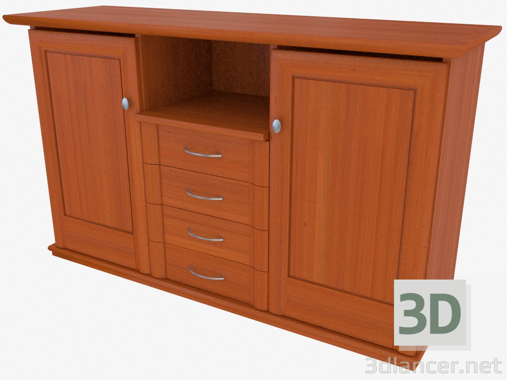 3D Modell Dreiteiliges Buffet (9712-41) - Vorschau