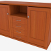 3D Modell Dreiteiliges Buffet (9712-41) - Vorschau