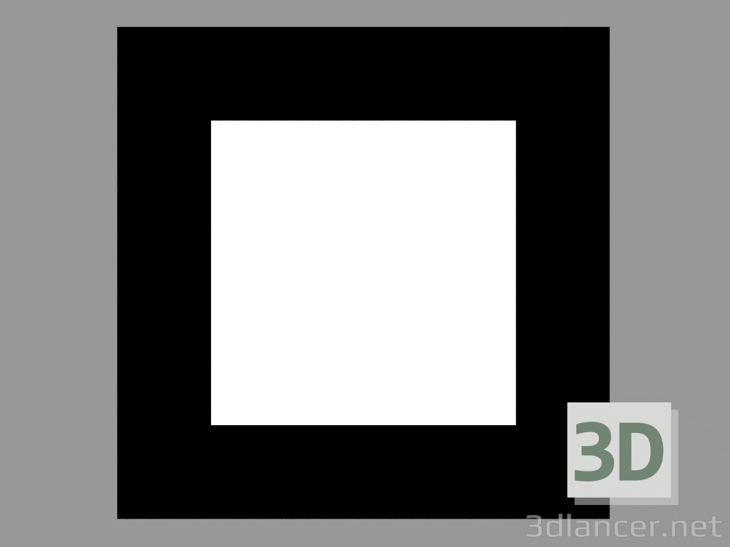 3d model Recessed light fitting MEGAFLAT SQUARE (S4716) - preview