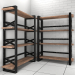 modello 3D di Scaffalature stile LOFT comprare - rendering