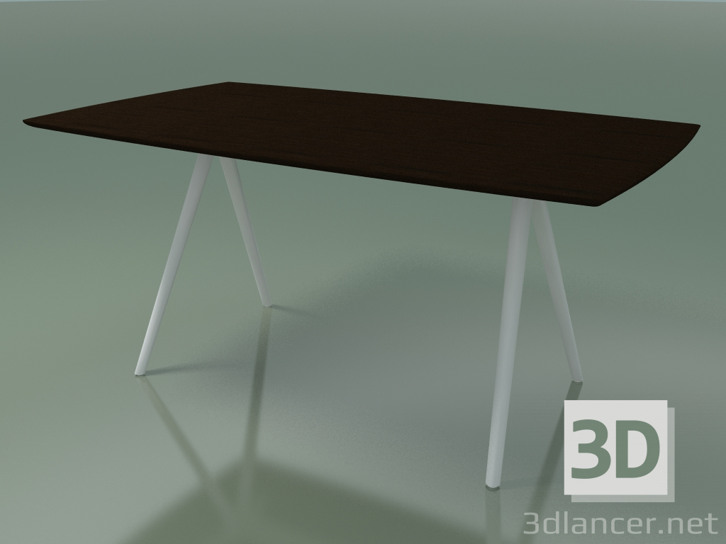 3d model Mesa en forma de jabón 5418 (H 74 - 90x160 cm, patas 150 °, chapada en wengué L21, V12) - vista previa