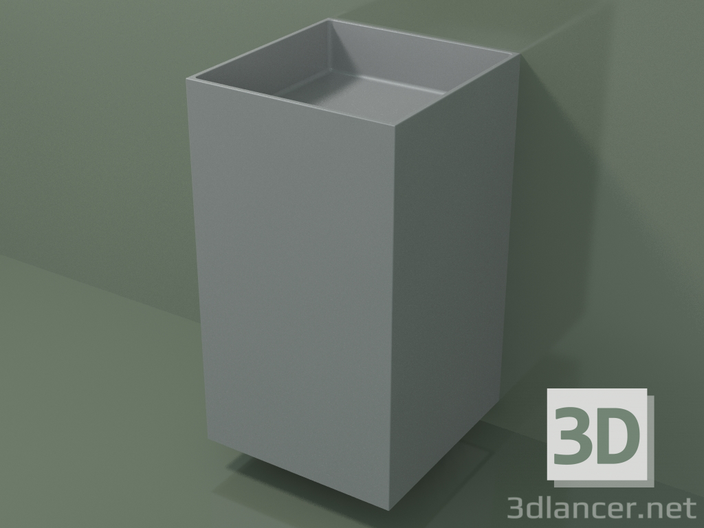 3d model Lavabo de pared (03UN26302, Silver Grey C35, L 48, P 50, H 85 cm) - vista previa