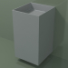 3d model Wall-mounted washbasin (03UN26302, Silver Gray C35, L 48, P 50, H 85 cm) - preview