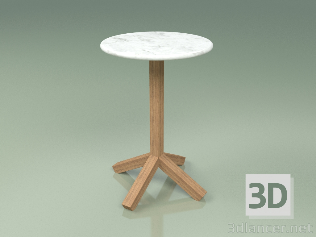 Modelo 3d Mesa lateral 067 (mármore Carrara) - preview