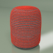 3d model Pouffe Rococo (red) - preview