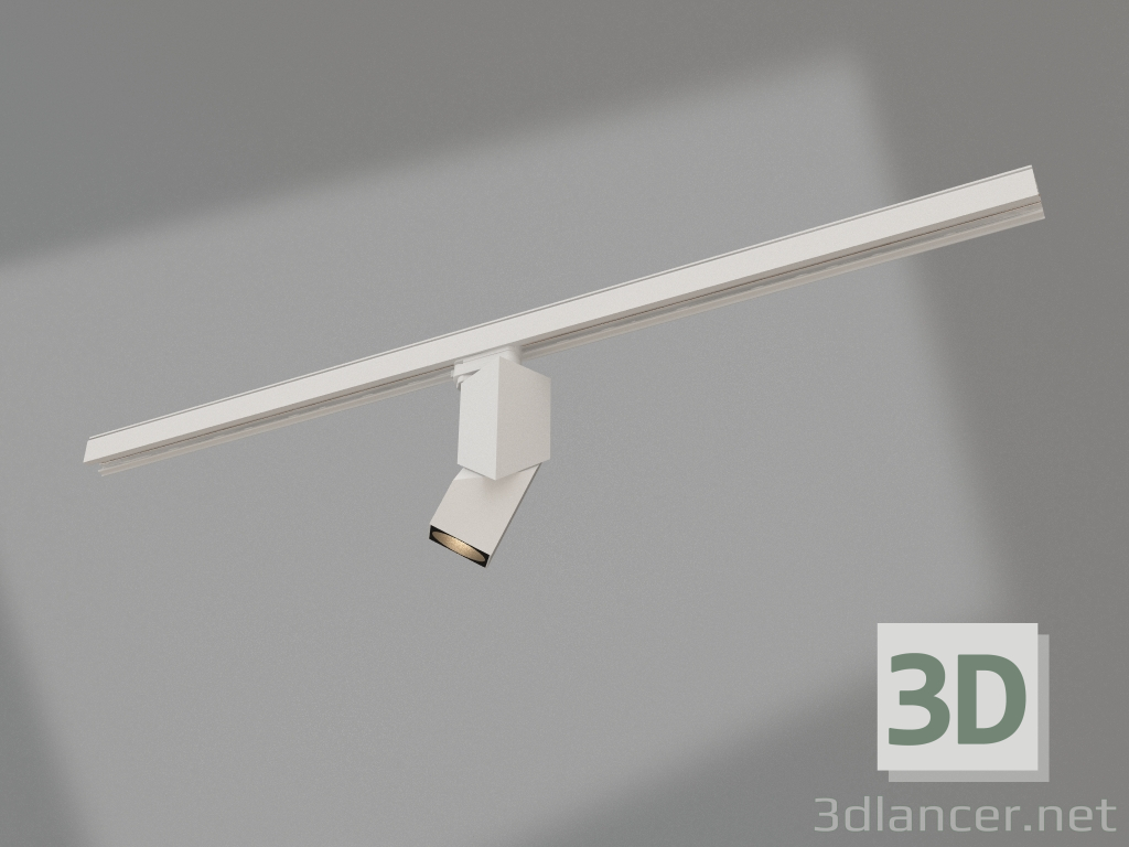 modello 3D Lampada LGD-TWIST-TRACK-4TR-S60x60-12W Warm3000 (WH-BK, 30 gradi) - anteprima