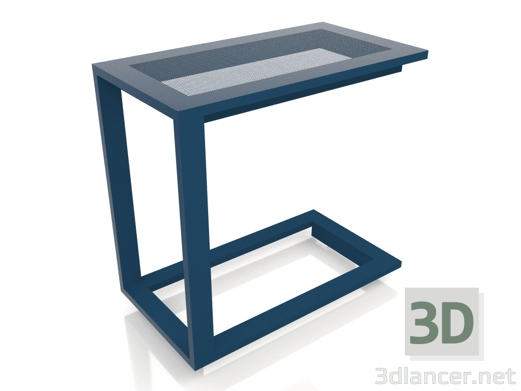 Modelo 3d Mesa lateral C (cinza azul) - preview