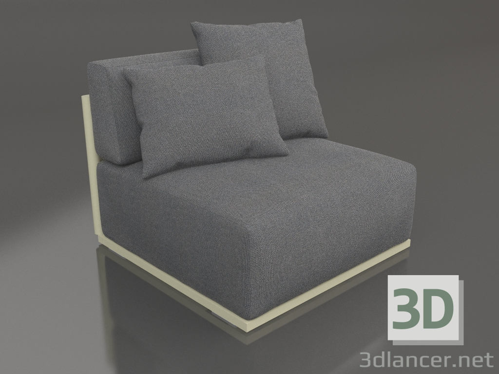 3D modeli Kanepe modülü 3. bölüm (Altın) - önizleme