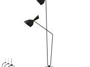 Lampadaire Inodesign La Antilla Noir 44.225