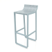 modèle 3D Tabouret à dossier bas (Bleu gris) - preview