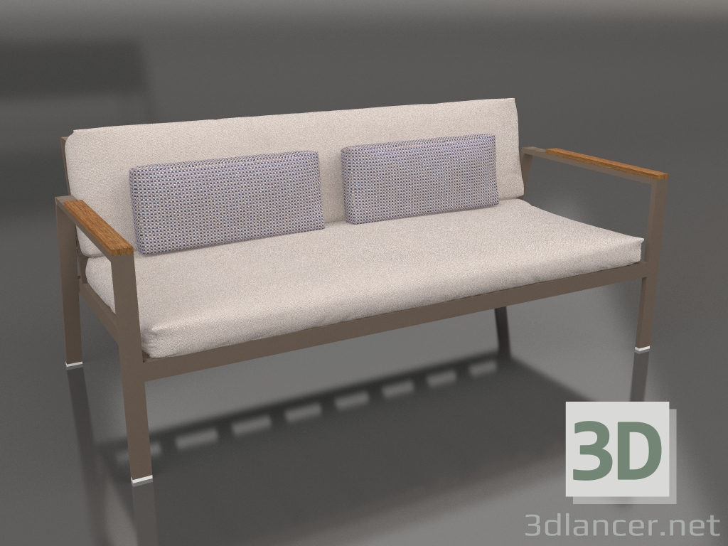 3D Modell 2-Sitzer-Sofa (Bronze) - Vorschau