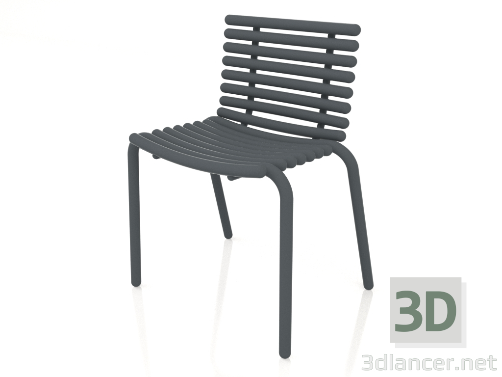 modèle 3D Chaise de salle à manger (Anthracite) - preview