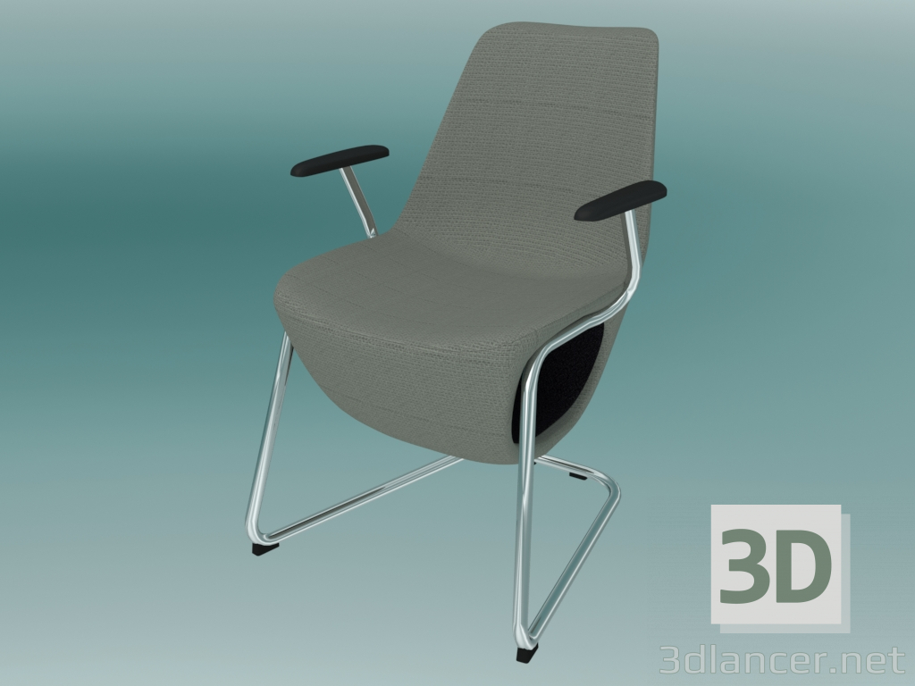 3d model Armchair (10V 2P) - preview