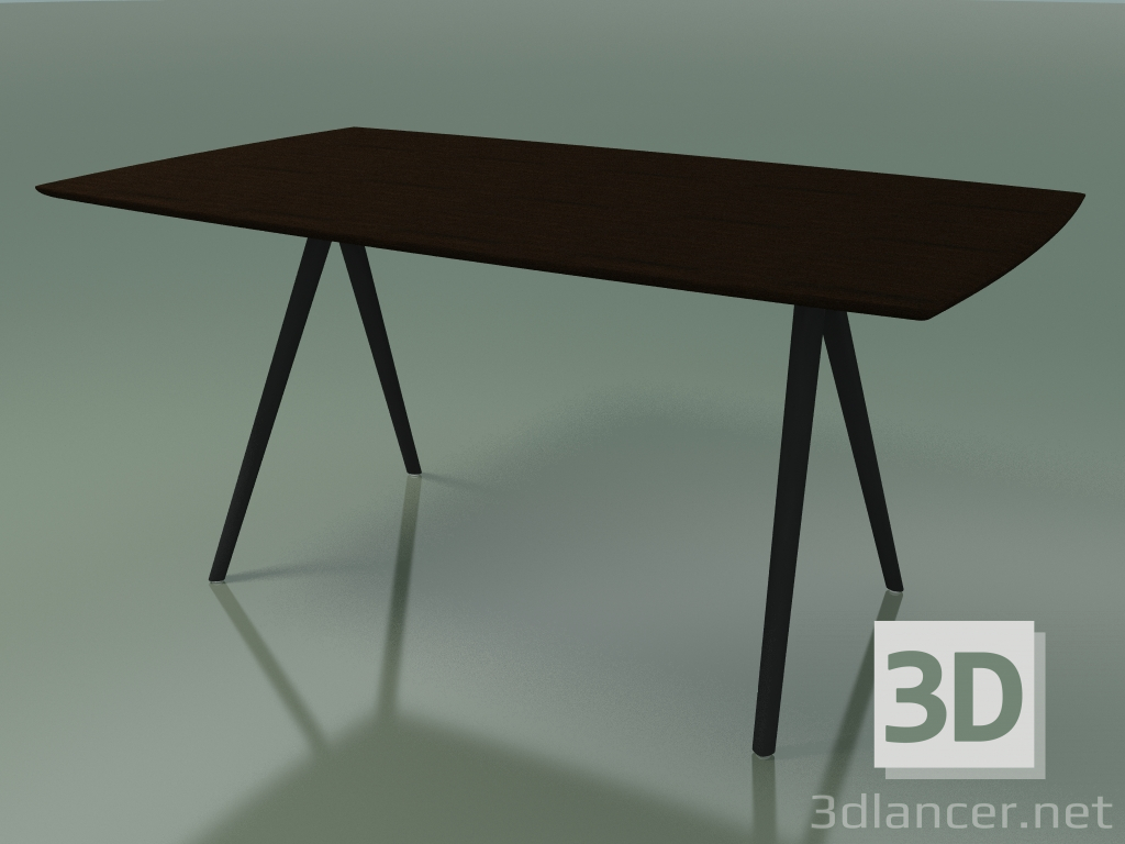 Modelo 3d Mesa em forma de sabão 5418 (H 74 - 90x160 cm, pernas 150 °, folheada L21 wenge, V44) - preview