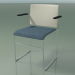 3d model Stackable chair with armrests 6604 (seat upholstery, polypropylene Ivory, CRO) - preview