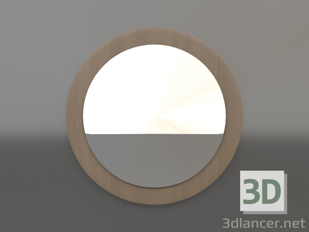 3d model Mirror ZL 25 (D=495, wood grey) - preview