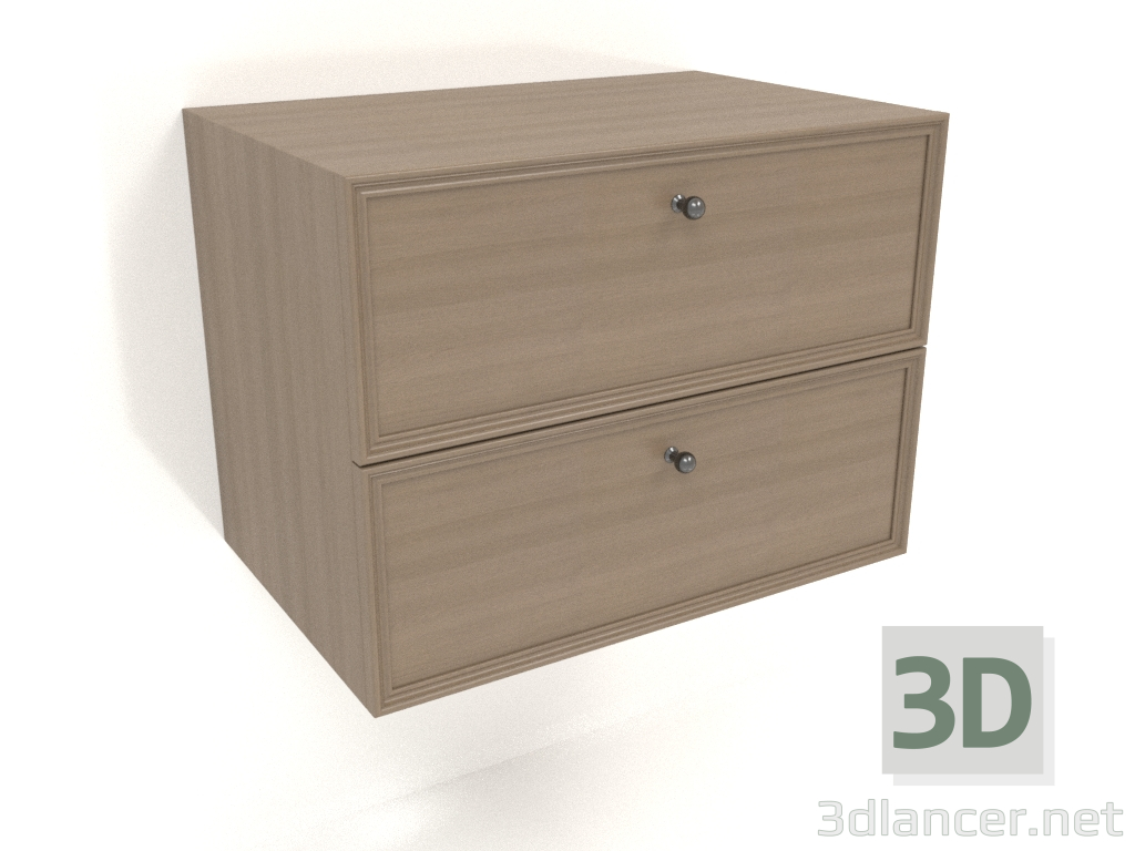 3d model Wall cabinet TM 14 (600x400x455, wood grey) - preview