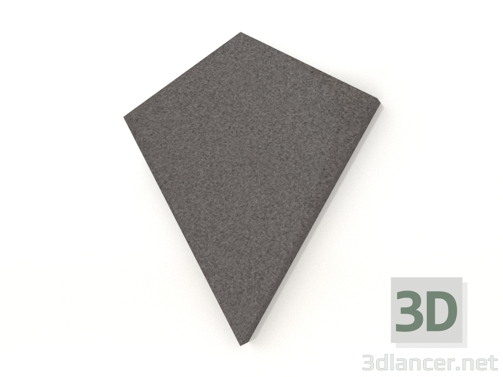 Modelo 3d Painel de parede 3D KITE (cinza) - preview