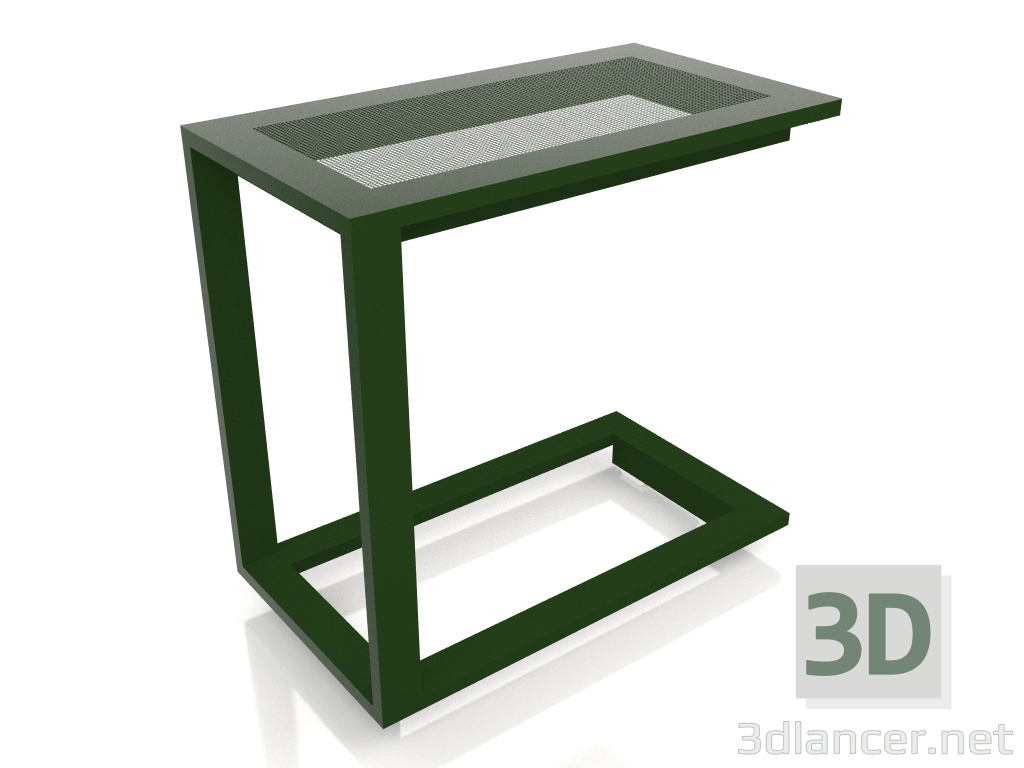 Modelo 3d Mesa lateral C (verde garrafa) - preview