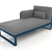 3d model Modular sofa, section 2 left, high back (Grey blue) - preview