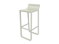 Tabouret à dossier bas (Gris ciment)