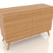 3d model Chest of drawers 5 1200x400x800 (natural oak) - preview