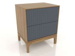 Mesa de cabeceira FARGO 2 gavetas com fachadas fresadas (ardósia, carvalho natural, opção 2)