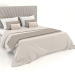 modello 3D Letto matrimoniale morbido di design Elliot Deco - anteprima