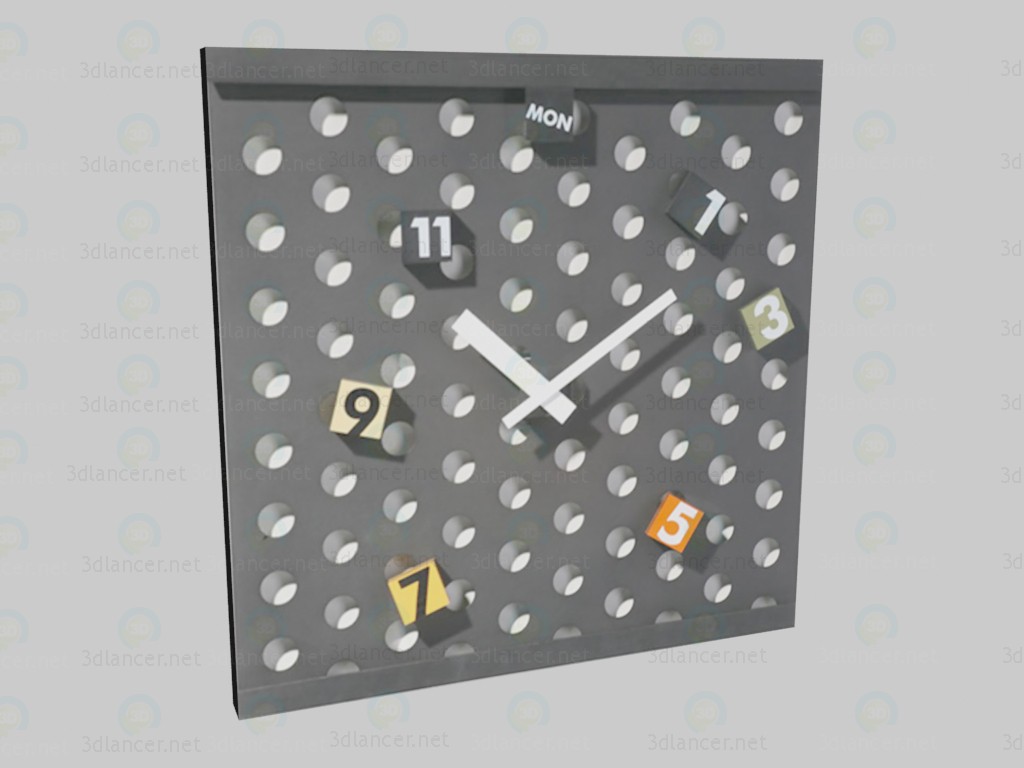 modèle 3D Horloge Pop - preview