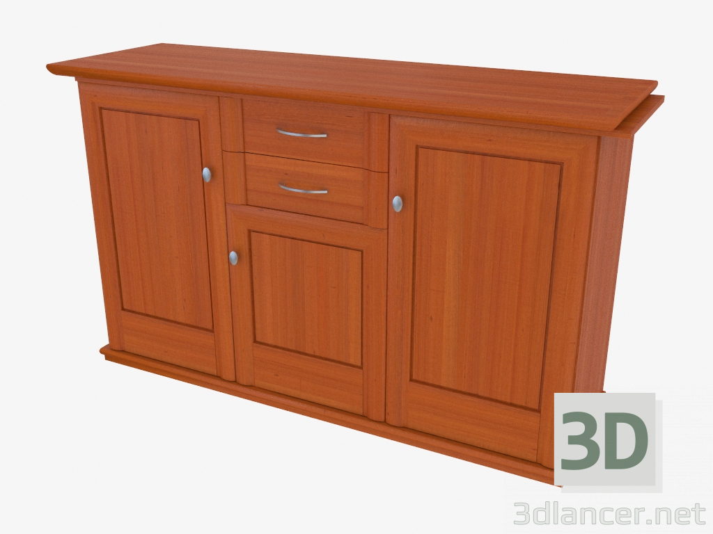 3D Modell Dreiteiliges Buffet (9712-42) - Vorschau