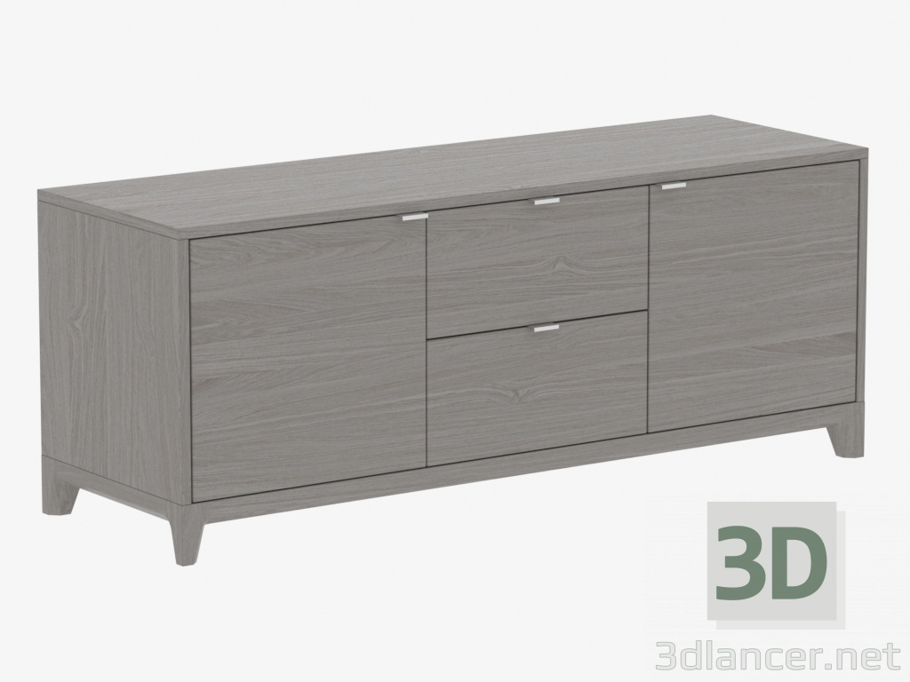 modello 3D Curbstone sotto TV No. 1 CASE (IDC024104000) - anteprima