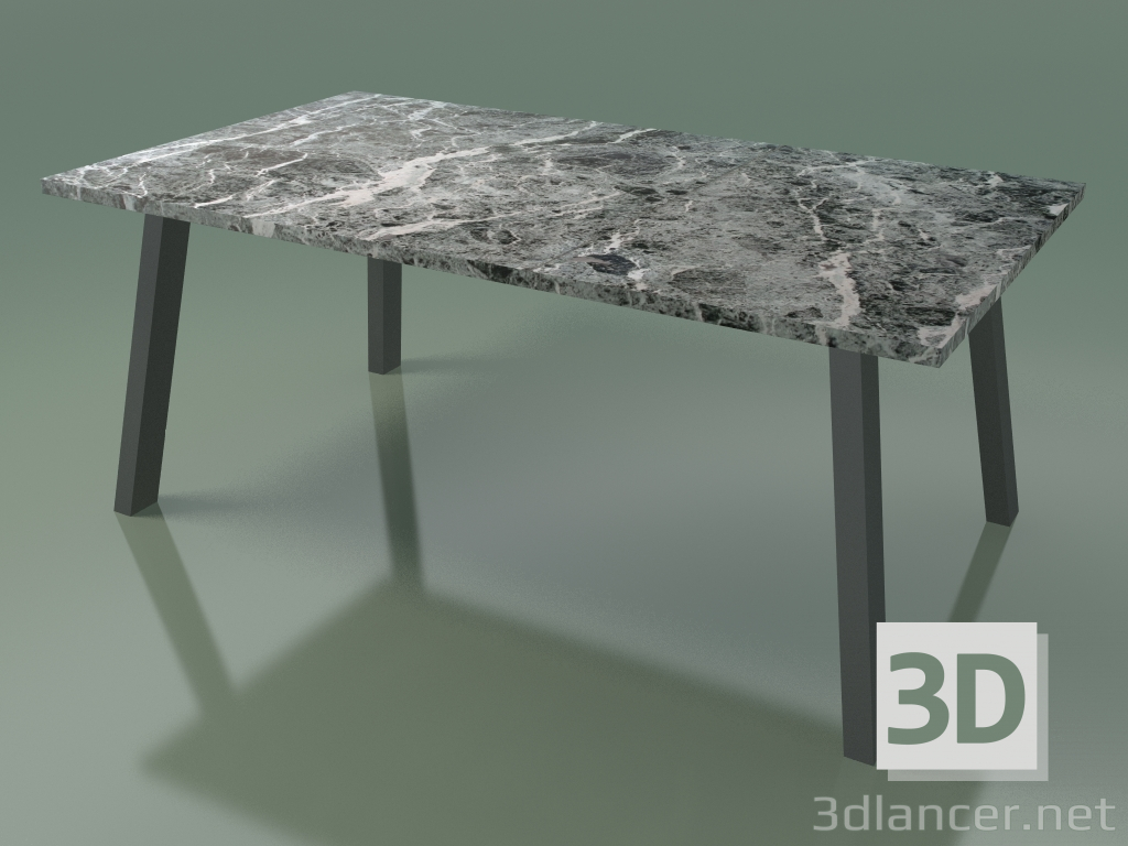 3d model Outdoor dining table InOut (134, Gray Lacquered Aluminum, MAT-GP) - preview