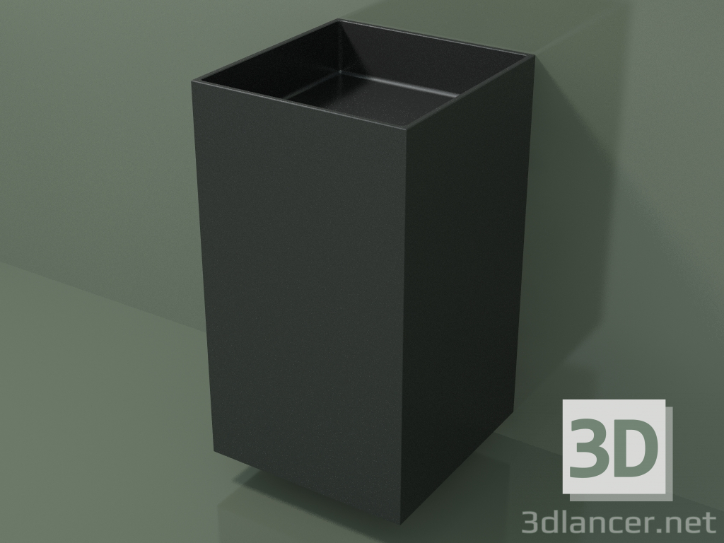 3d model Lavabo de pared (03UN26302, Deep Nocturne C38, L 48, P 50, H 85 cm) - vista previa