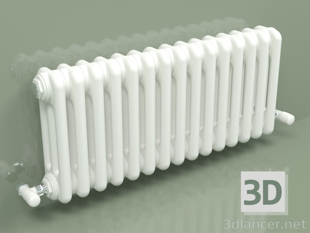 Modelo 3d Radiador TESI 3 (H 300 15EL, branco padrão) - preview