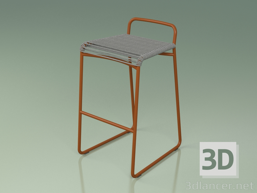 modèle 3D Tabouret de bar 750 (Métal Rouille) - preview