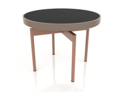 Table basse ronde Ø60 (Bronze, DEKTON Domoos)