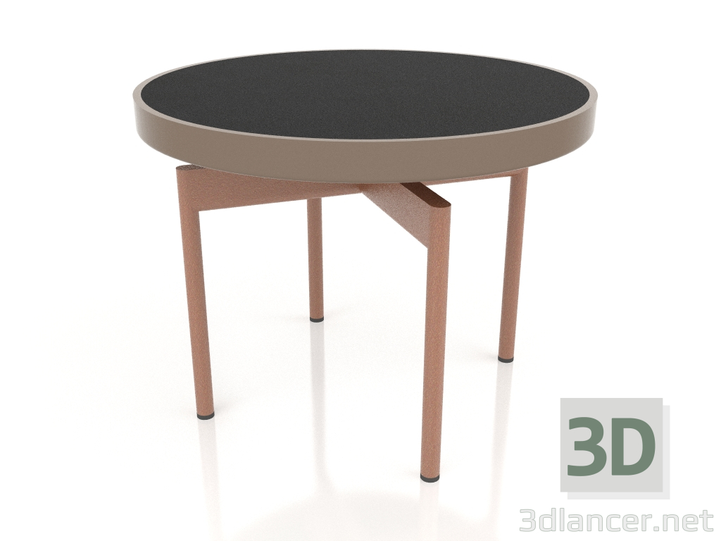 Modelo 3d Mesa de centro redonda Ø60 (Bronze, DEKTON Domoos) - preview