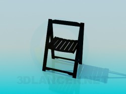 Folding wooden chair