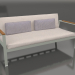 3D Modell 2-Sitzer-Sofa (Zementgrau) - Vorschau