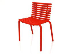 Chaise de salle à manger (rouge)