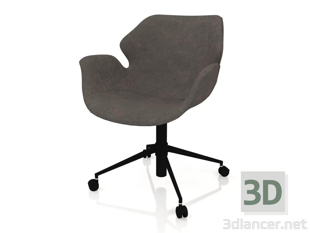 3d model Silla de oficina Nikki All (Negro) - vista previa