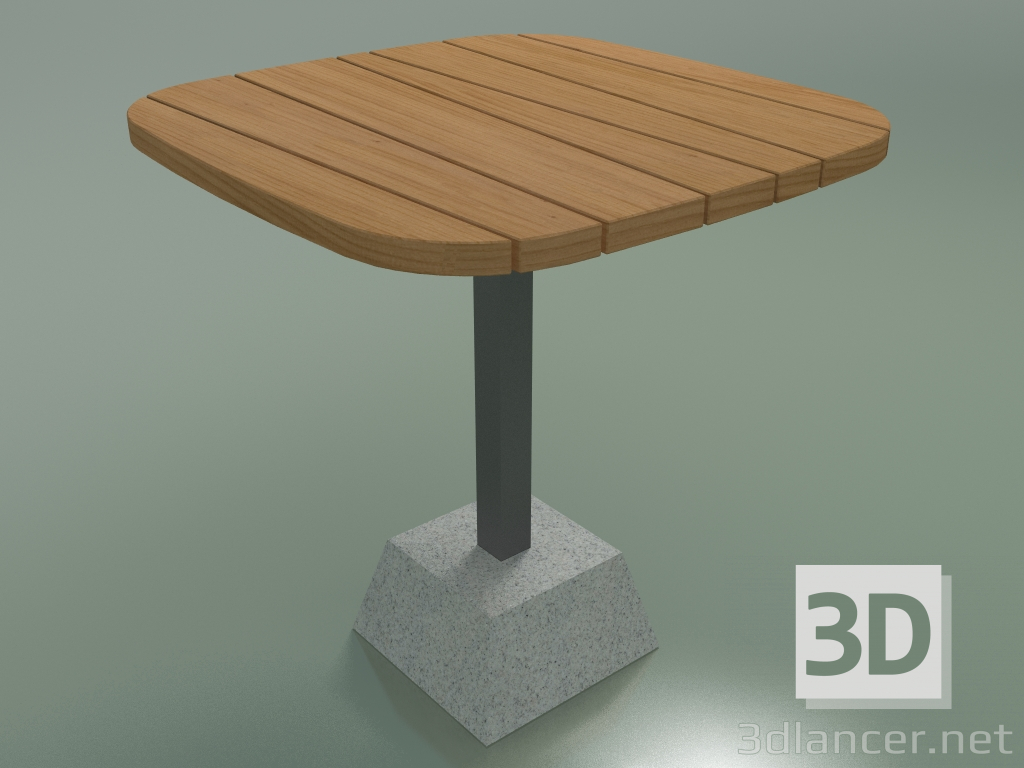 3d model Mesa de comedor exterior InOut (137, aluminio lacado gris) - vista previa