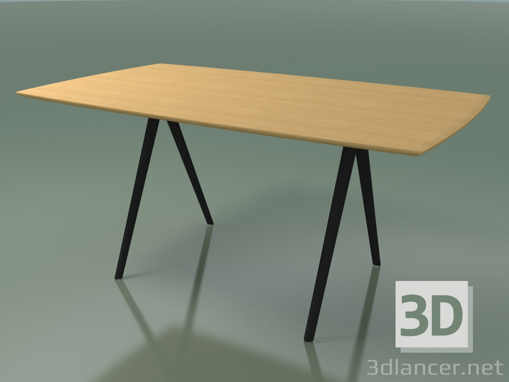 3d model Mesa en forma de jabón 5418 (H 74 - 90x160 cm, patas 180 °, chapa de roble natural L22, V44) - vista previa