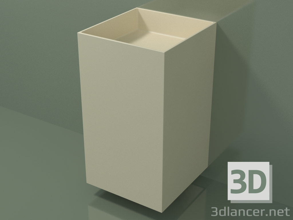 3d model Lavabo de pared (03UN26302, Bone C39, L 48, P 50, H 85 cm) - vista previa