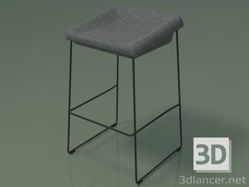 modello 3D Sedia da bar Coin (110836, grigio) - anteprima