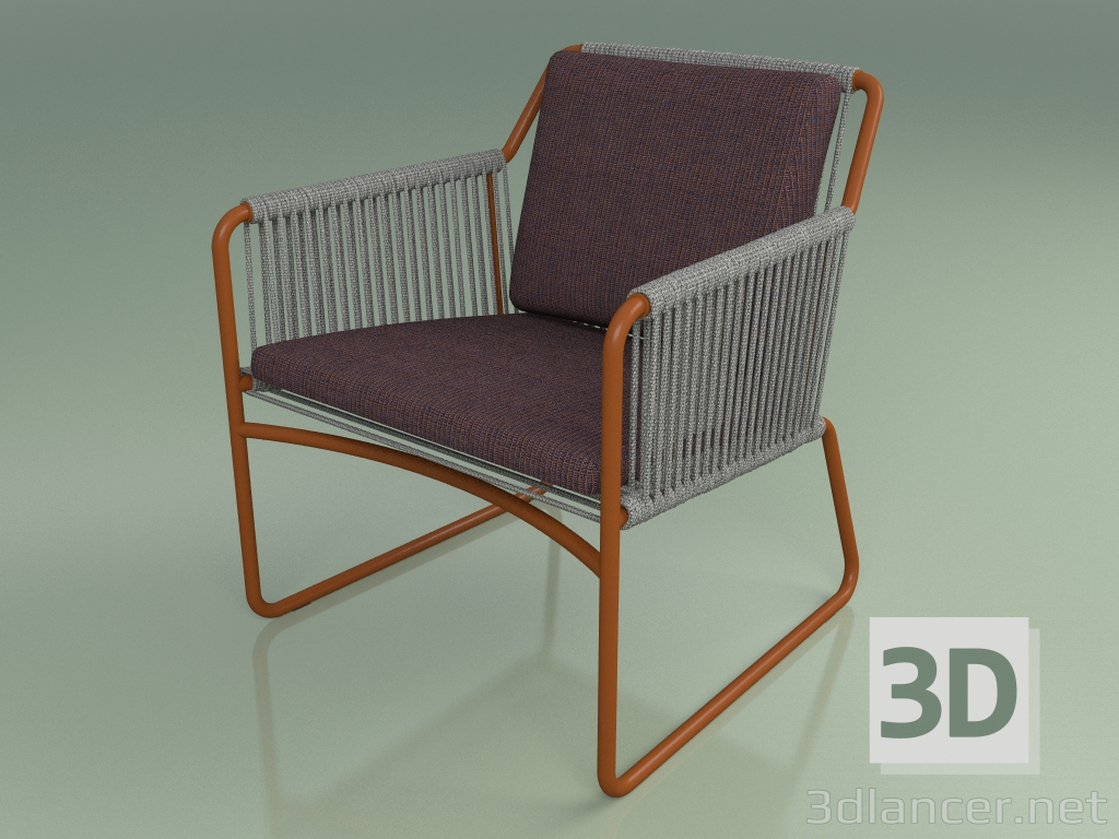 modèle 3D Fauteuil 768 (Métal Rouille) - preview