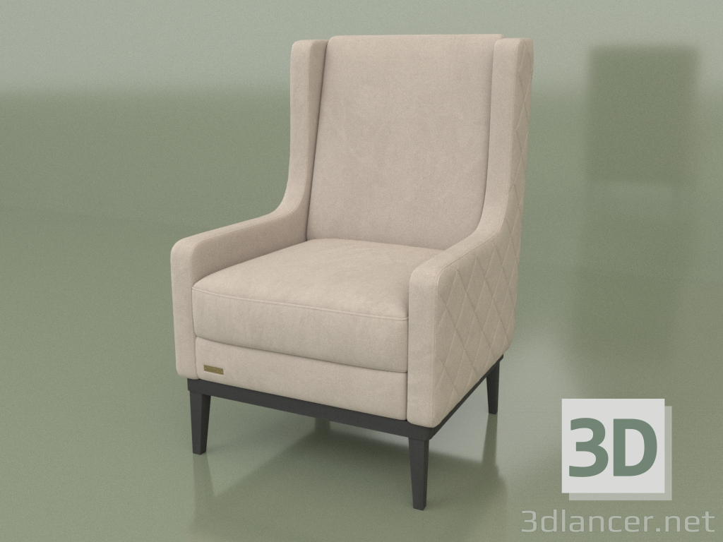 modello 3D Poltrona Asti - anteprima